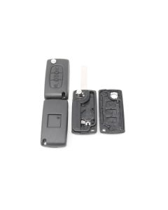 3 Button HU83 Flip Repair Case With Battery/Light Button