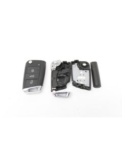 3 Button Remote Case Silver Tail HU162T